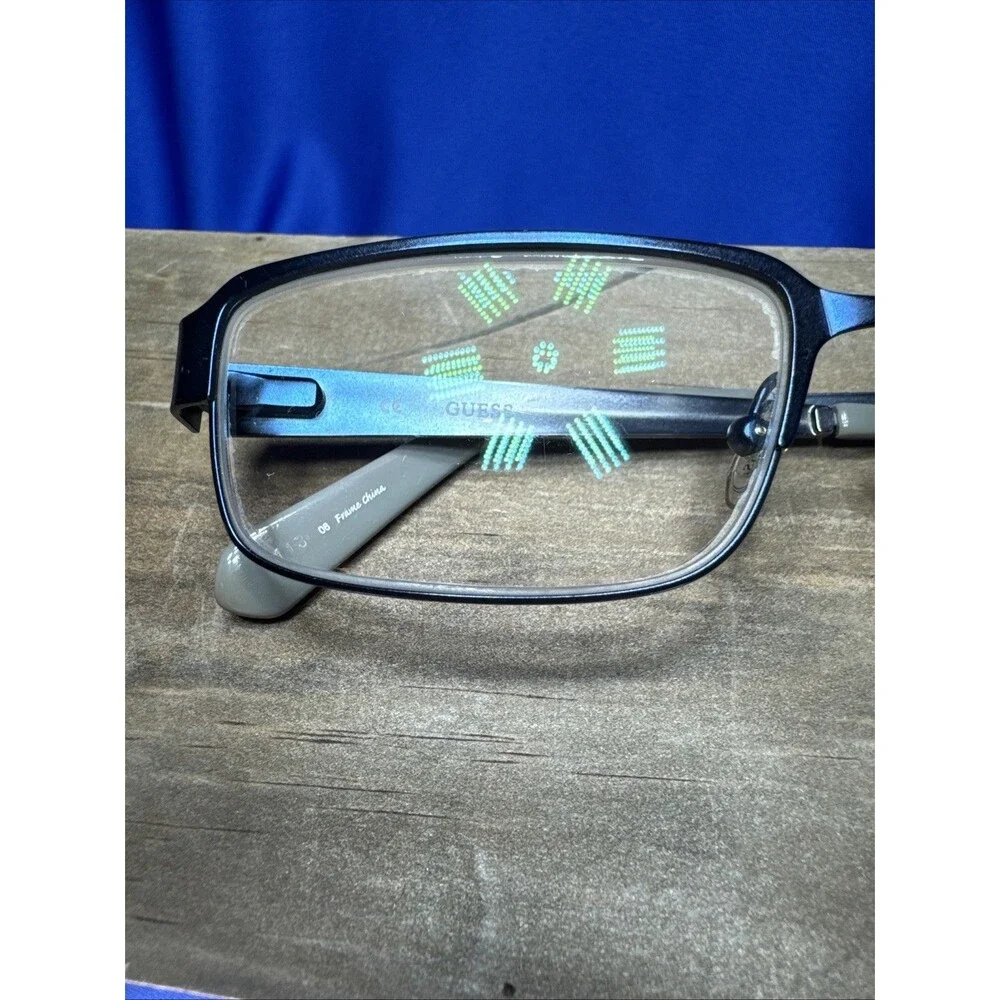 Guess Eyewear GU 1768 Blue 54🔳 17-140 Full Rim Eyeglasses Frame Only Y2K W/Case